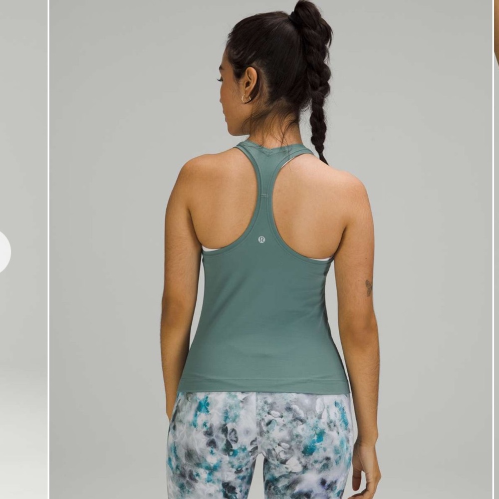 LULULEMON Cool Racerback Shorter Length *Nulu Tidewater Teal